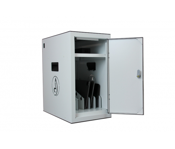 BRVD6 Charging locker for 6 mobile devices up to 17 inches - white - USB-A