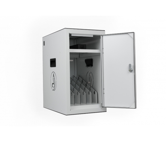 BRVD6 Charging locker for 6 mobile devices up to 17 inches - white - USB-A