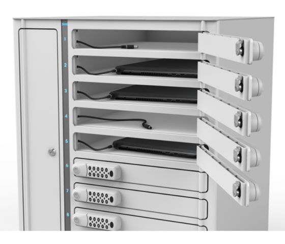 Zioxi Volt bay laptop laadlocker VLS1-10S-UAC-K voor 10 Chromebooks tot 17 inch – sleutelslot – USB-C