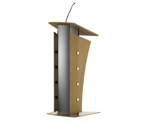 Metal/wood lectern Armagosa - oak colour