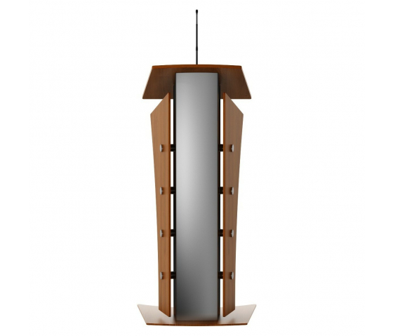 Pupitre métal/bois Armagosa - couleur cerise