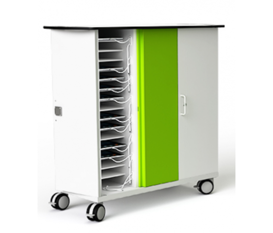 Tablet USB-C opladningstrolley Zioxi CHRGTUC-TB-32-K til 32 tablets op til 10,5 tommer - med nøglelås