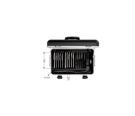 Surfplattfodral Parat MicroCase TC15 med laddningskablar för 15 surfplattor upp till 11 tum