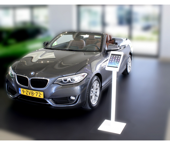 Tablet gulvstander Securo S til 7-8 tommer tablets - Hvid