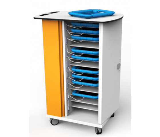 Custodia di ricarica mobile con serratura CHRGT-GC-15-C per 15 iPad in grandi coperture protettive - Serratura a codice digitale