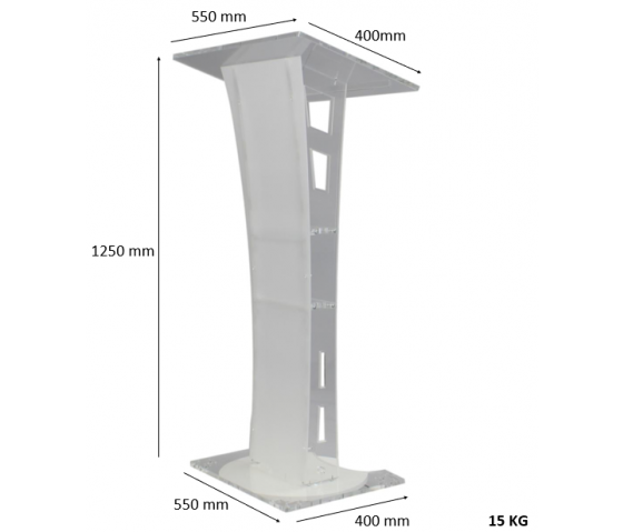 Pupitre plexiglas Berlioz - satiné