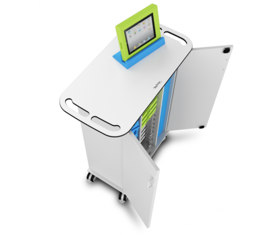 iPad USB Big Grip laddnings- och synkroniseringsvagn Zioxi SYNCT-BG-15 för 15 surfplattor upp till 10,5 tum