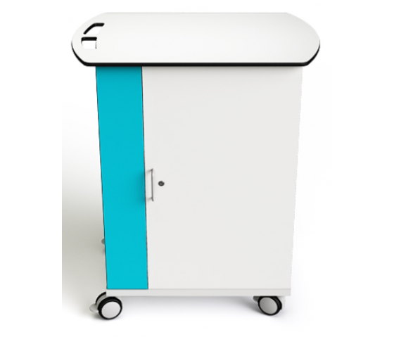 Laptop ethernet charging trolley Zioxi NETT-LS-16-C for 16 laptops up to 15.6 inch - digital code lock