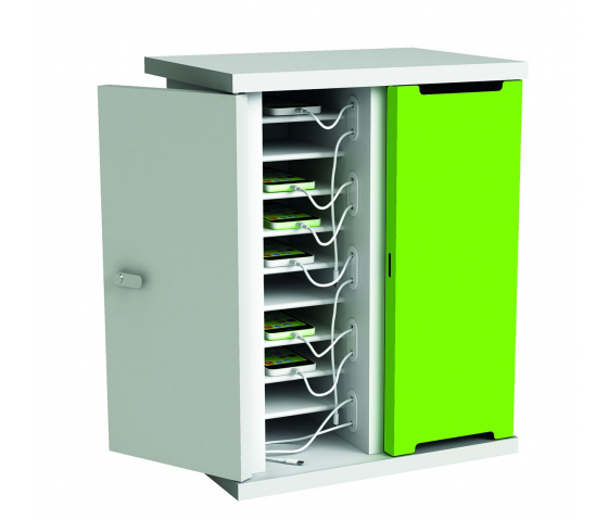 Smartphone laadkast Zioxi voor 10 smartphones – digitaal codeslot