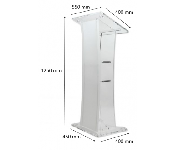 Acrylic lectern Azalea - satin