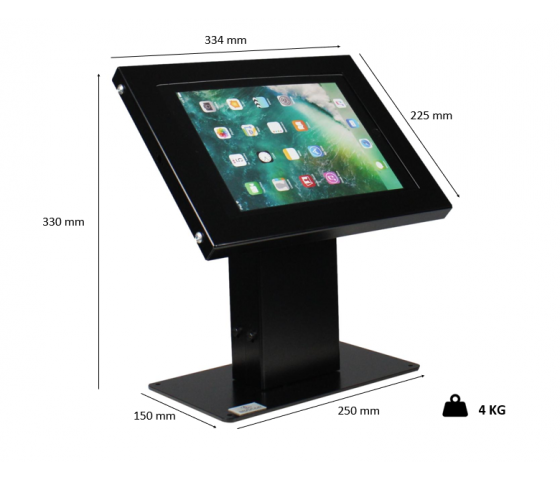 Tablet holder til bord Chiosco Securo L - Til 12-13 tommer tablets - Sort