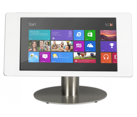 Supporto da tavolo Fino per Microsoft Surface Pro 12.3 - bianco/acciaio inossidabile