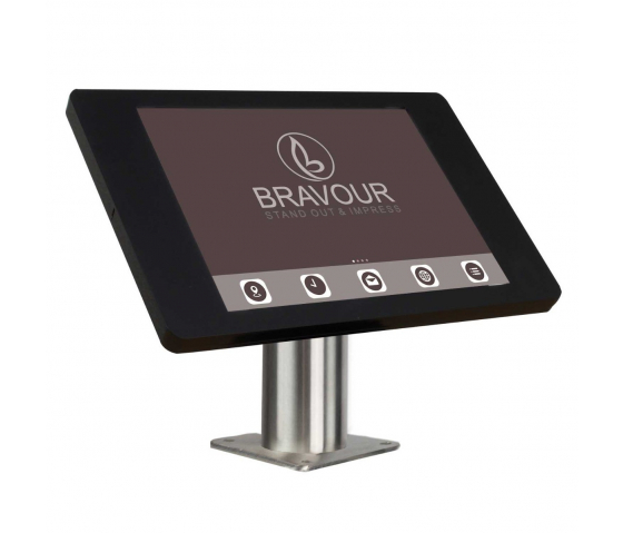 Supporto fisso da tavolo per tablet Fino per HP ElitePad 1000 G2 - nero/RVS