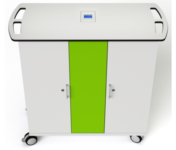 Tablet USB onView charging trolley Zioxi CHRGT-TB-32-K-O3 for 32 tablets up to 10 inch - key lock