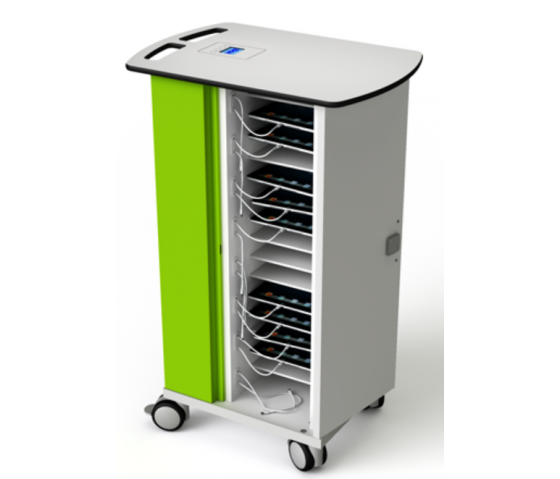 Tablet USB onView Charging trolley Zioxi CHRGT-TB-20-K-O3 for 20 tablets up to 10 inch - key lock