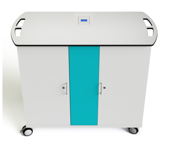 Laptop onView laddningsvagn Zioxi CHRGT-LS-32-C-O3 för 32 bärbara datorer upp till 16 tum - kombinationslås