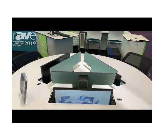 P1 Elektronische Pop-up-Runde Computertisch 6 Personen