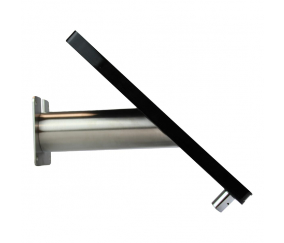 Support mural Fino M pour tablettes entre 9 et 11 pouces - noir/ acier inoxydable
