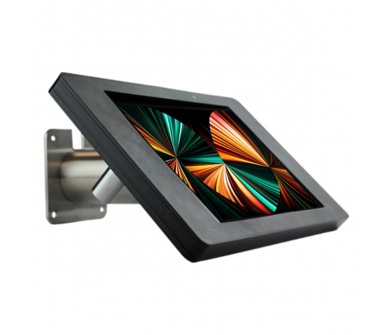Support mural Fino M pour tablettes entre 9 et 11 pouces - noir/ acier inoxydable