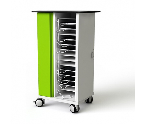 Tablet USB oplaadkar Zioxi CHRGTU-TB-16-C voor 16 tablets tot 10.5 inch - digitaal codeslot