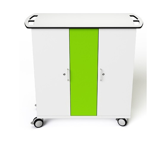 Carrello di ricarica USB per tablet Zioxi TU-TB-32 per 32 tablet fino a 10,5 pollici | Blocco digitale del codice