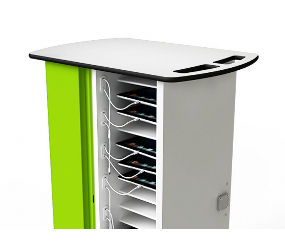 Tablet USB oplaadkar Zioxi CHRGTU-TB-16-C voor 16 tablets tot 10.5 inch - digitaal codeslot