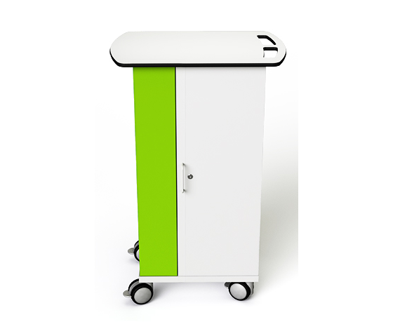 zioxi Microsoft® Surface Go trolleys voor 16 laptops tot 10.5 inch - Sleutelslot