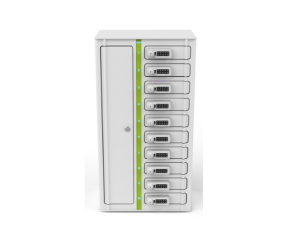 Zioxi Volt bay smartphone charging locker VSP1-10S-UAC-CP for 10 smartphones up to 7 inches - combination lock - USB-A/C