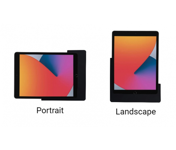 Domo Slide wall mount with charging function for iPad 10.9 & 11 inch - Black