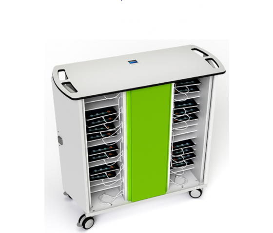 Tablet USB-C opladningstrolley Zioxi CHRGTUC-TB-32-K til 32 tablets op til 10,5 tommer - med nøglelås