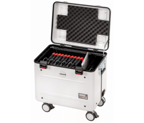 Tablet-kuffert Parat TC10 Educover/Kidscover TwinCharge til 10 tablets fra 7 til 10,5 tommer - Hvid