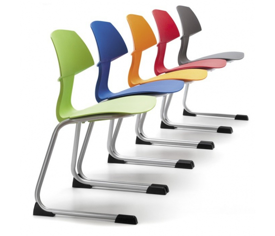 T -Chair Silla de aula senior con estructura voladiza