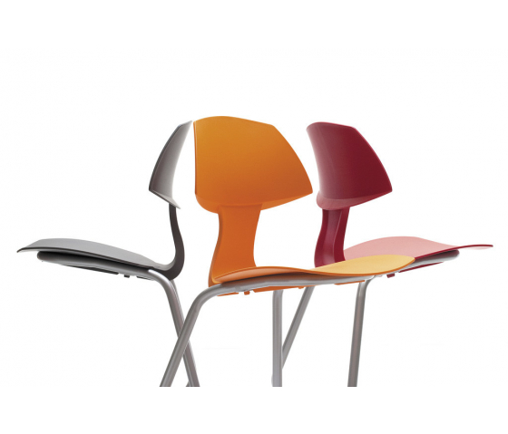 T -Chair Silla de aula junior con estructura voladiza