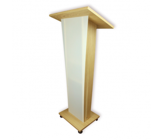 Kirsebærtræ-farvet læsepulte med satineret frontpanel Pollux