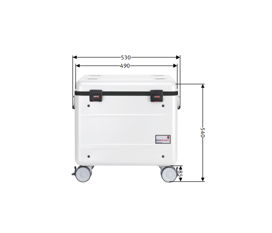 Malette de chargement EduCover/KidsCover pour 10 iPad jusqu'à 11 pouces - Câbles lightning inclus - blanc