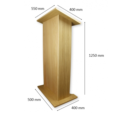 Wooden lectern Rhea - cherry colour
