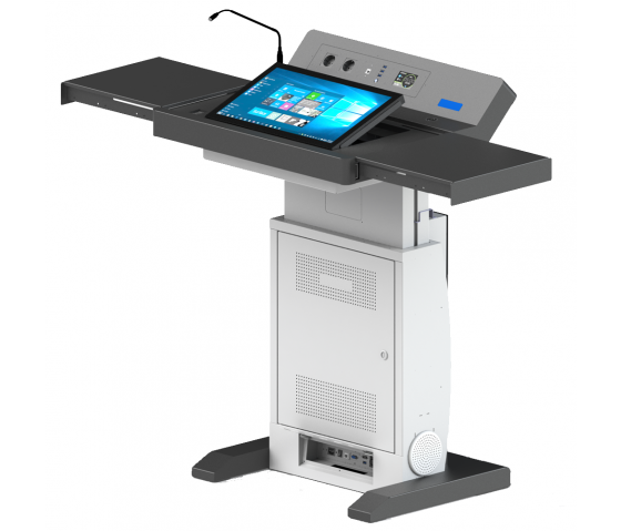 Height adjustable digital lectern Rome