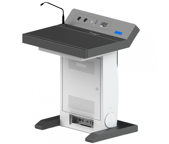 Height adjustable digital lectern Rome
