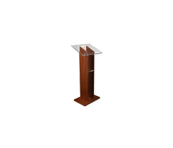 Acrylic/wood lectern Sapphire - cherry colour