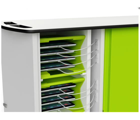 Tablet charging trolley Zioxi with carrying baskets CHRGTU-TBB-16-K for 16 tablets up to 10.5 inch