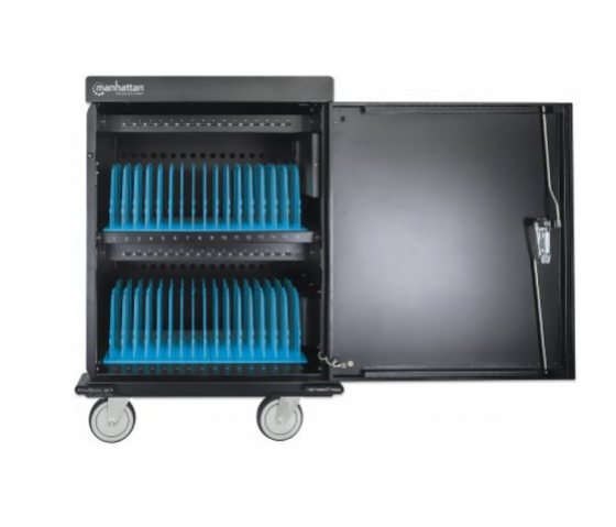 UVC-laddningsvagn med 32 USB-A-portar och 32 växelströmsuttag