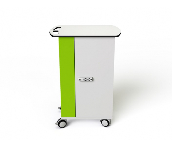 Carro de carga para tablets Zioxi OnView con cestas de transporte CHRGT-TBB-16-C-O3 para 16 tablets de hasta 10,5 pulgadas - bloqueo por código digital