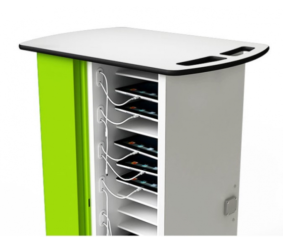 Tablet USB-C charging trolley Zioxi CHRGTUC-TB-20-K for 20 tablets up to 10.5 inch - key lock