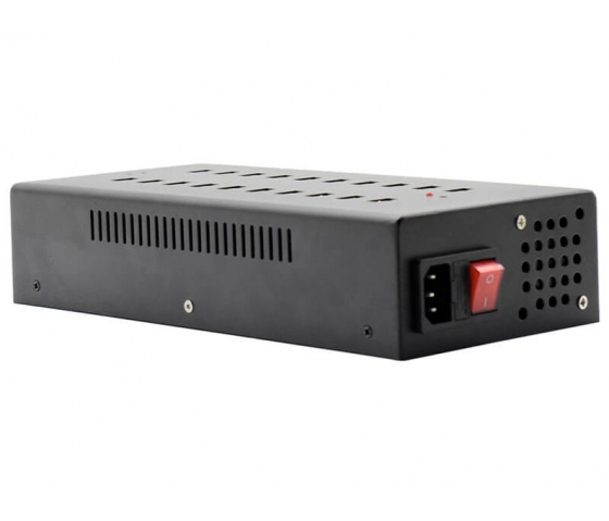 Concentrateur de charge de bureau 20 ports USB-A 12W - Indicateurs LED