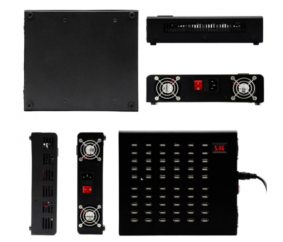 60 ports USB-A 10W desktop charging hub