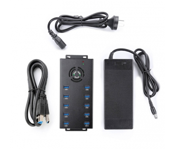 10 ports USB-A USB 3.0 10W charge & sync hub