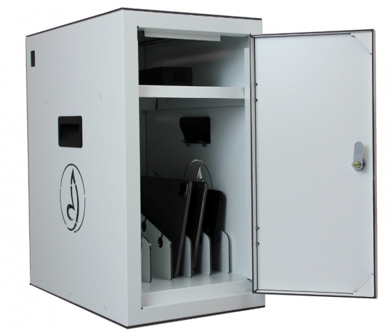 BRVD6 Charging cabinet for 6 mobile devices up to 17 inches - white - socket