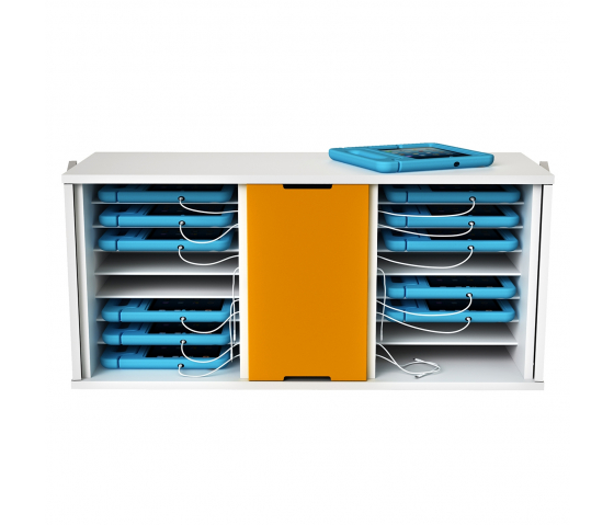 Charge & Sync cabinet Zioxi SYNCC-KC-8+8-K for 16 iPads up to 11 inches - key lock