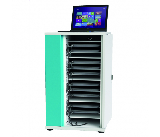 Laptop charging cabinet Zioxi CHRGC-LS-16-R for 16 laptops up to 15.6 inch - RFID lock