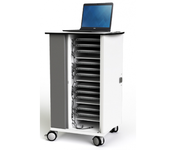 Zioxi iPad USB-A oplaadkar SYNCT-CB-16 voor 16 Ipads tot 14 inch - Sleutelslot